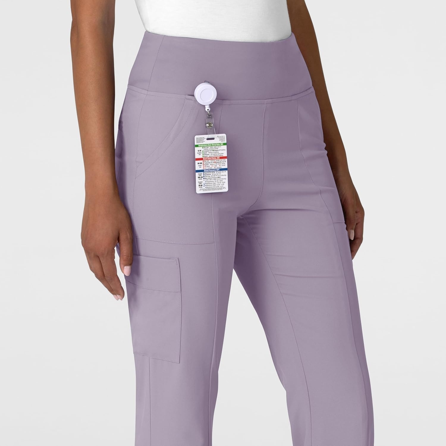 image:imageWink Scrubs for Women Renew Cargo Flare Pants with 7 PocketsWisteria