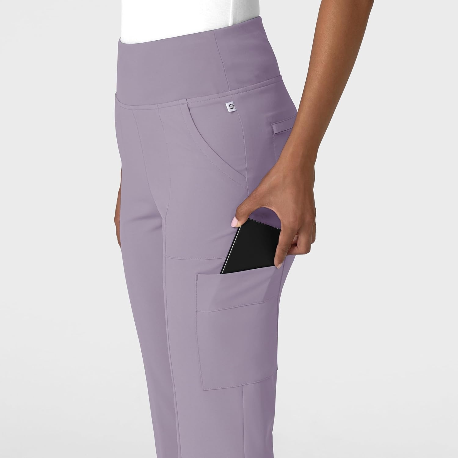 image:imageWink Scrubs for Women Renew Cargo Flare Pants with 7 PocketsWisteria