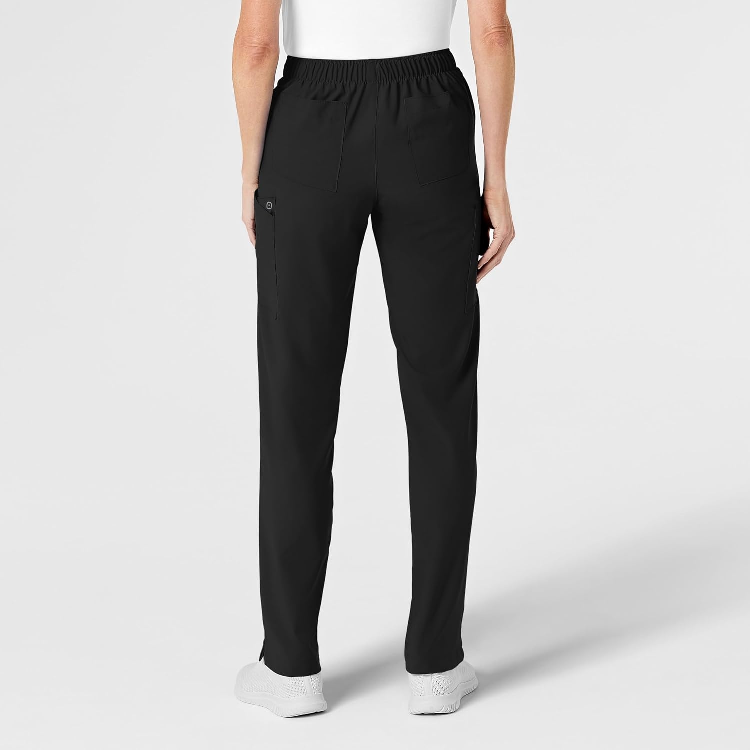 image:imageWink W123 Womens Flat Front Cargo Scrub PantBlack