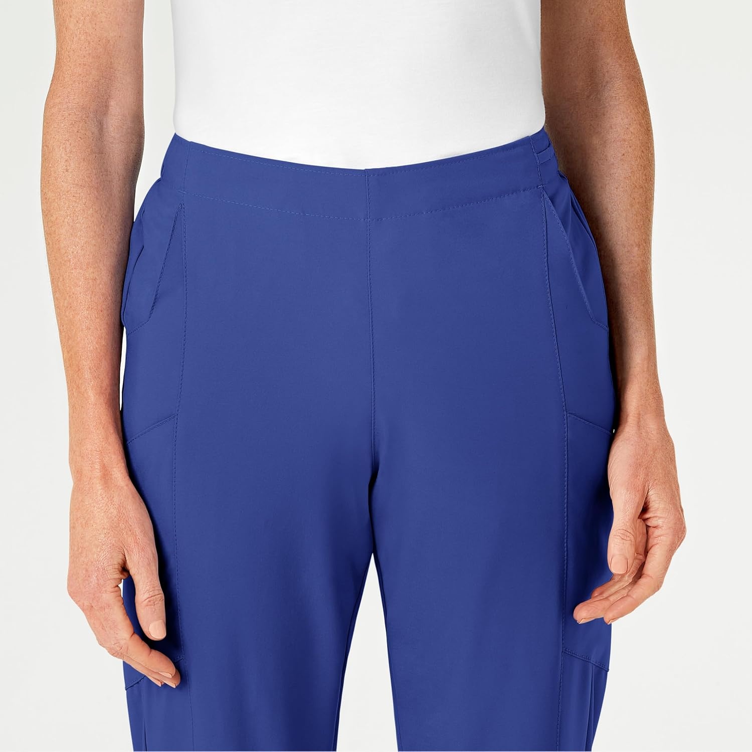 image:imageWink W123 Womens Flat Front Cargo Scrub PantGalaxy Blue