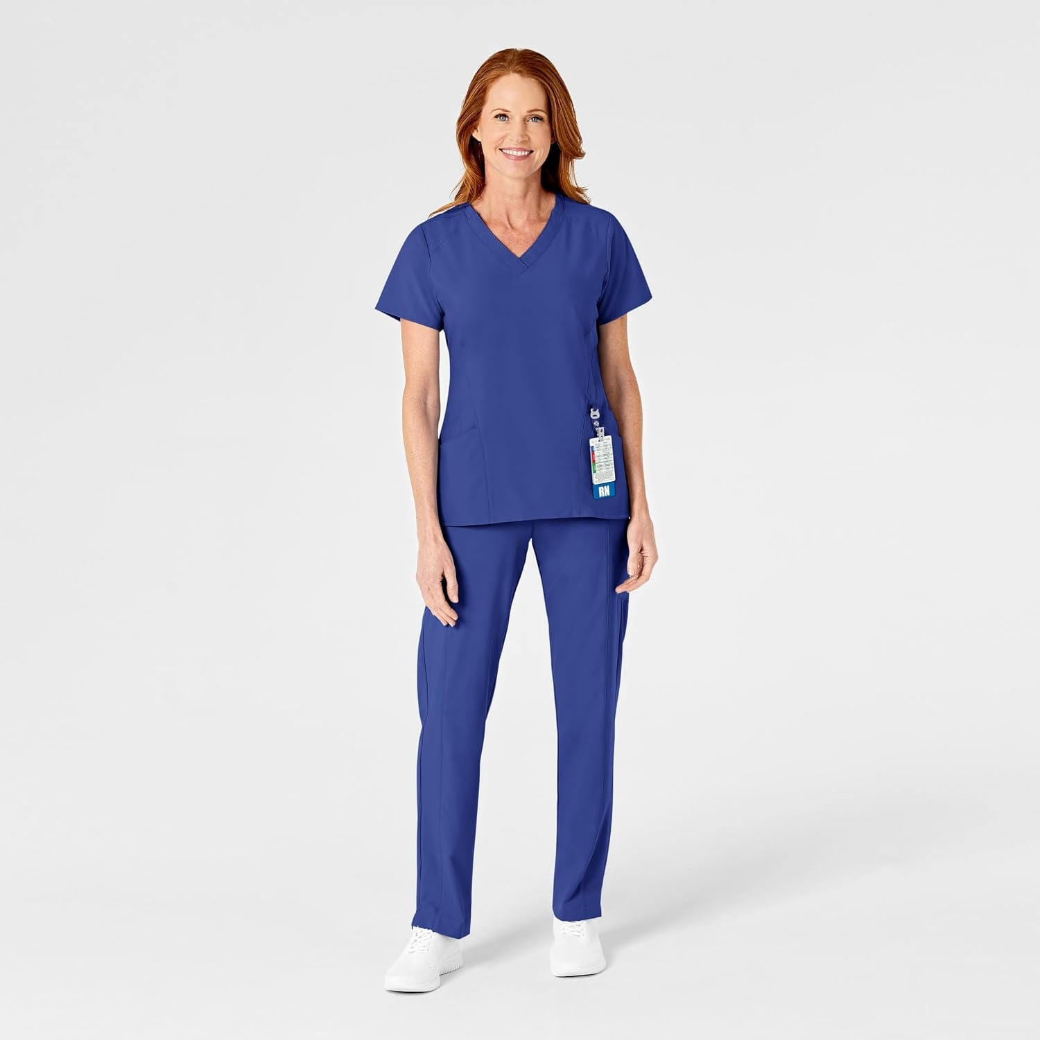 image:imageWink W123 Womens Flat Front Cargo Scrub PantGalaxy Blue