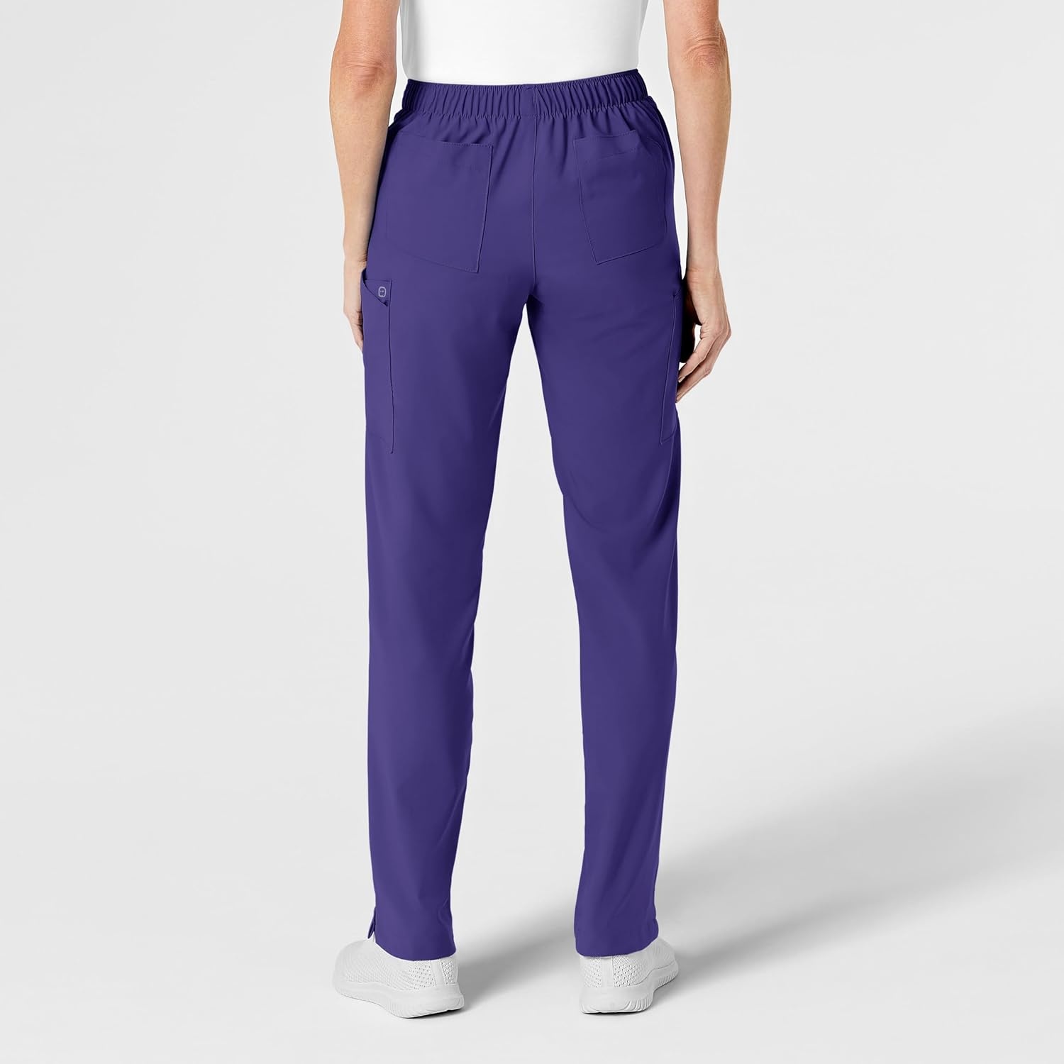 image:imageWink W123 Womens Flat Front Cargo Scrub PantGrape