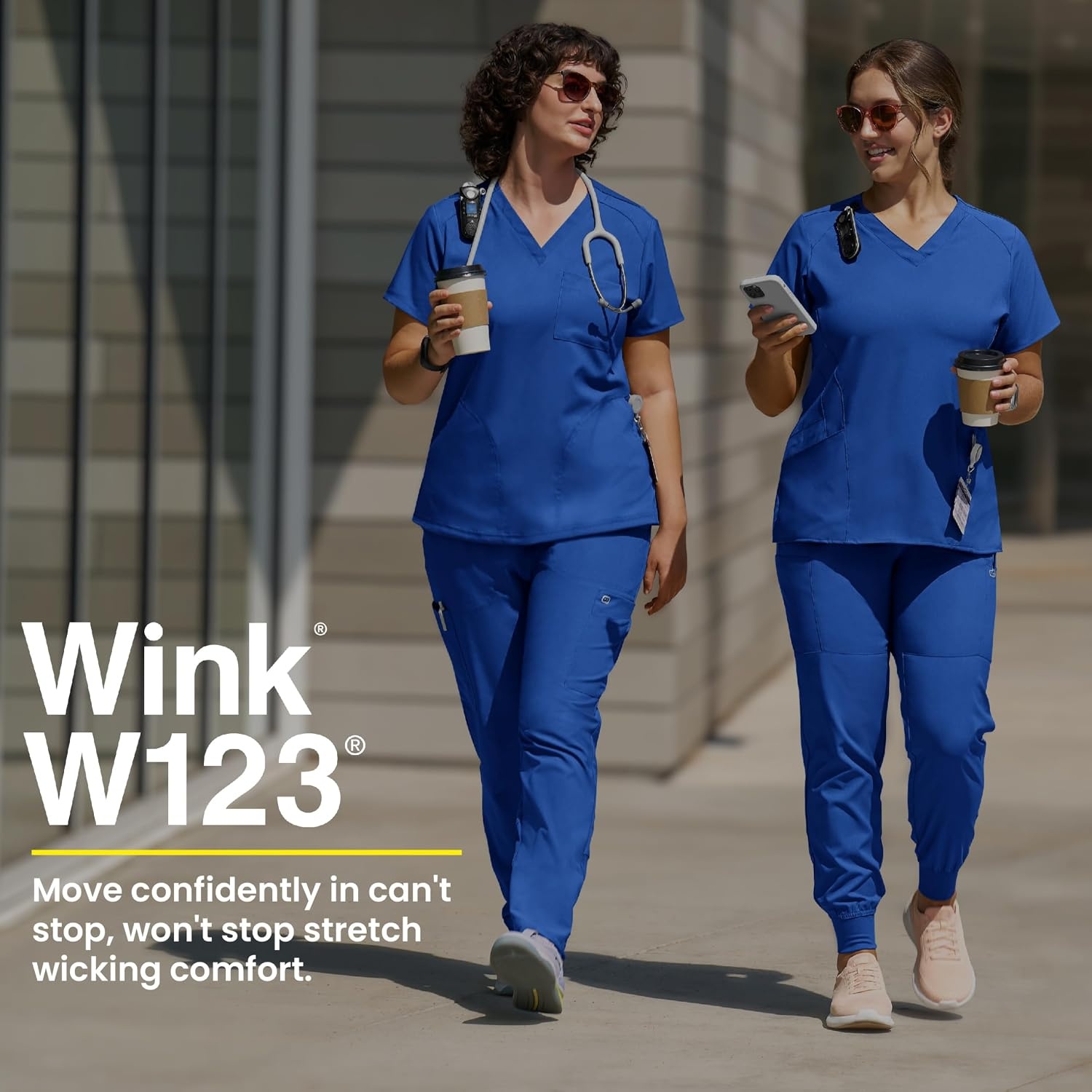 image:imageWink W123 Womens FlexnReach Track Scrub PantNavy