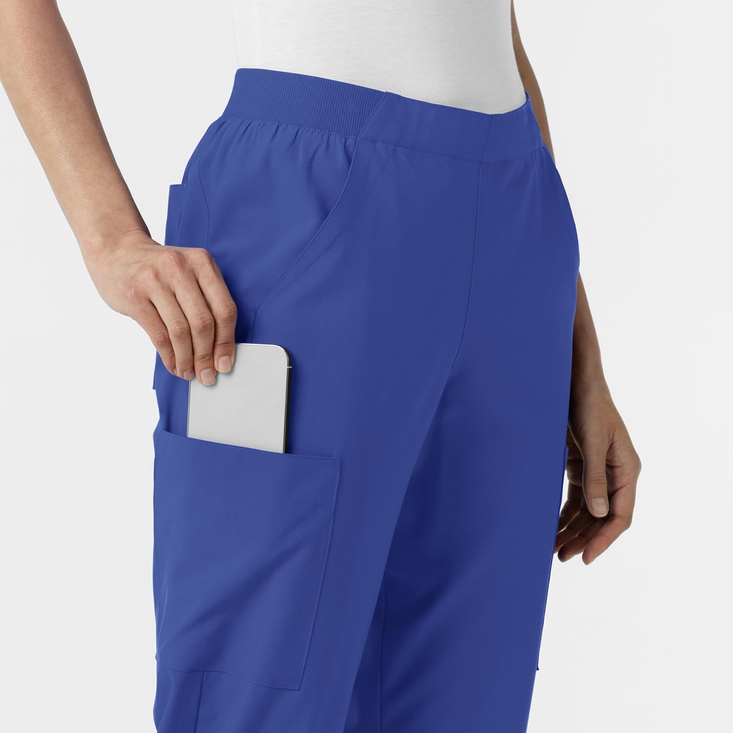 image:imageWink Womens Womens Cargo Utility Scrub PantGalaxy Blue