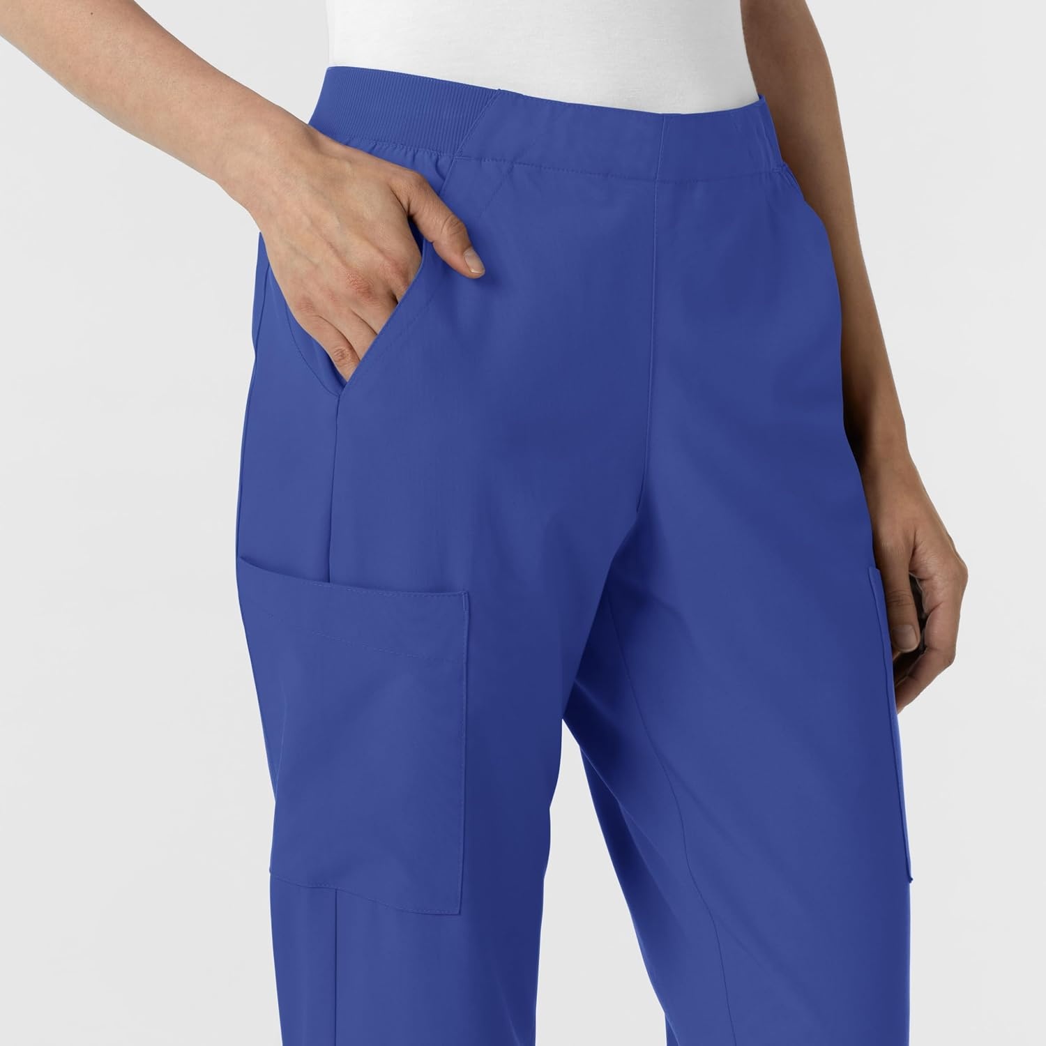 image:imageWink Womens Womens Cargo Utility Scrub PantGalaxy Blue