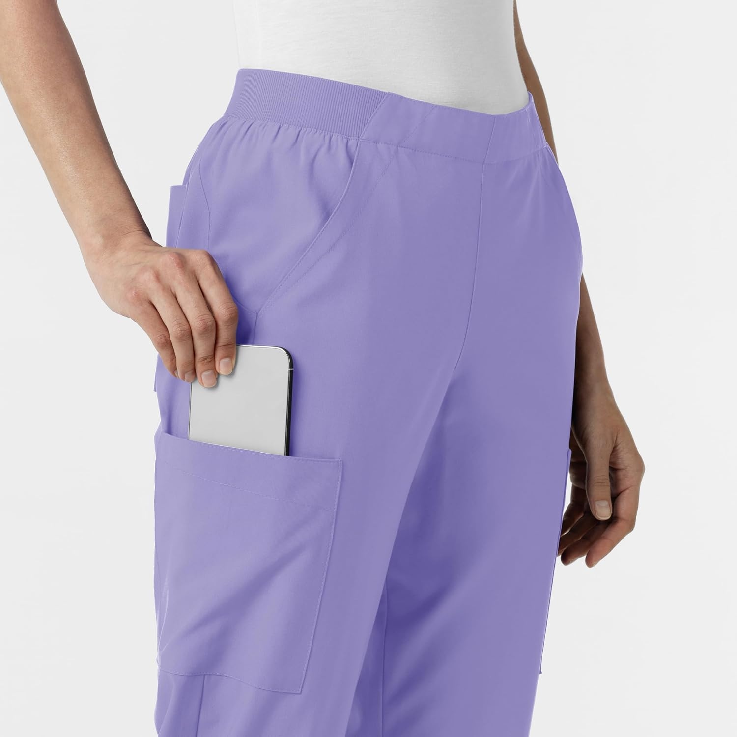 image:imageWink Womens Womens Cargo Utility Scrub PantIris Purple