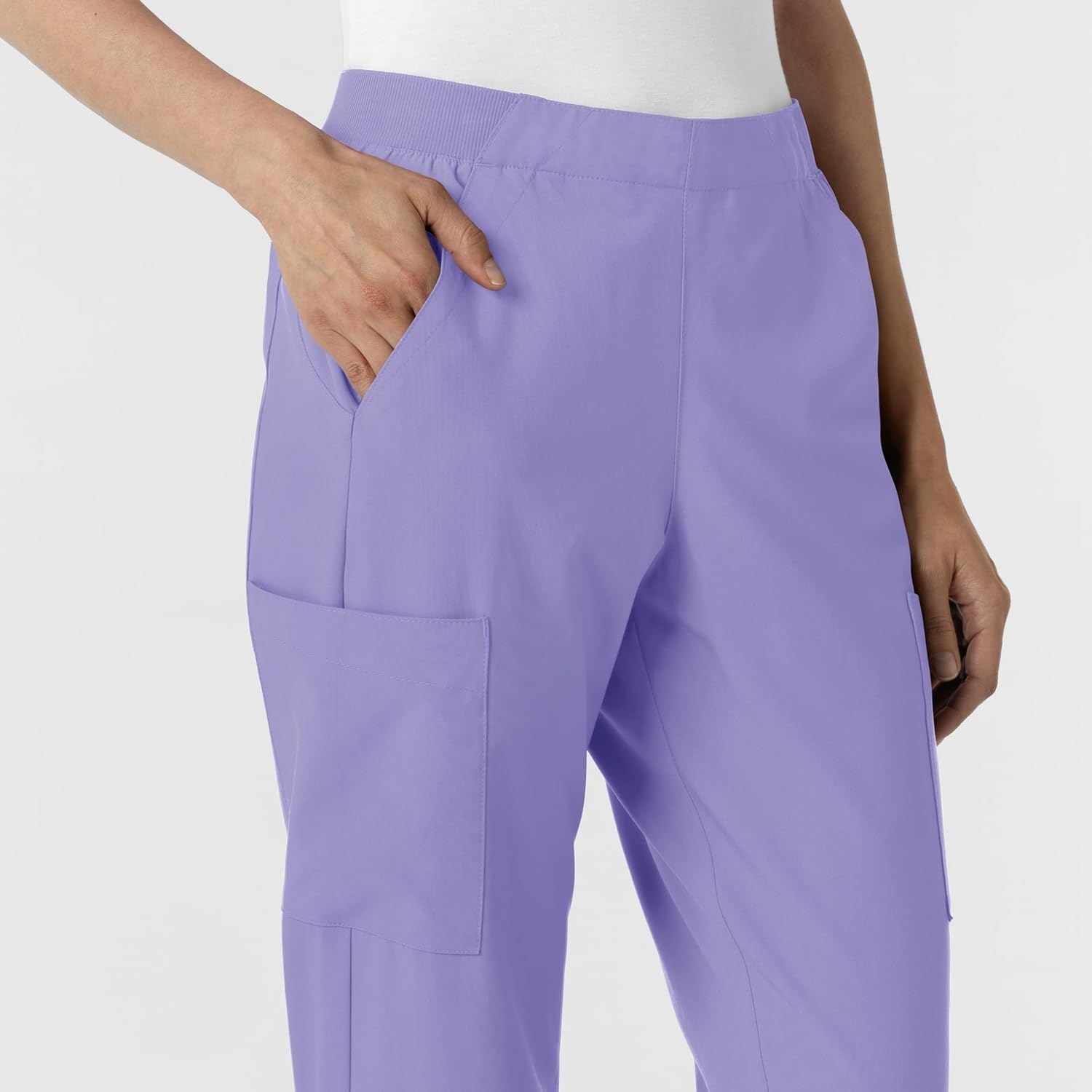 image:imageWink Womens Womens Cargo Utility Scrub PantIris Purple