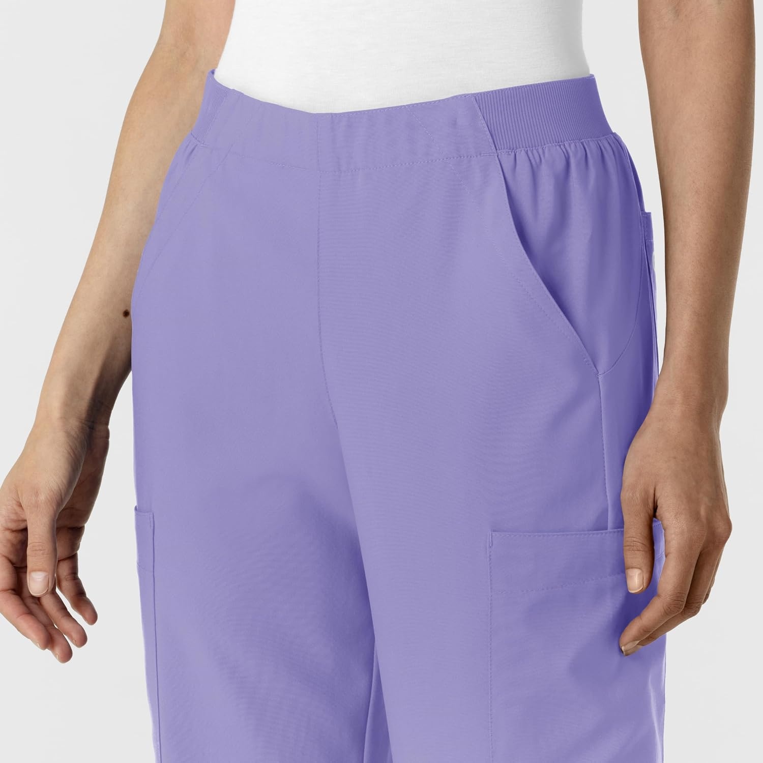 image:imageWink Womens Womens Cargo Utility Scrub PantIris Purple