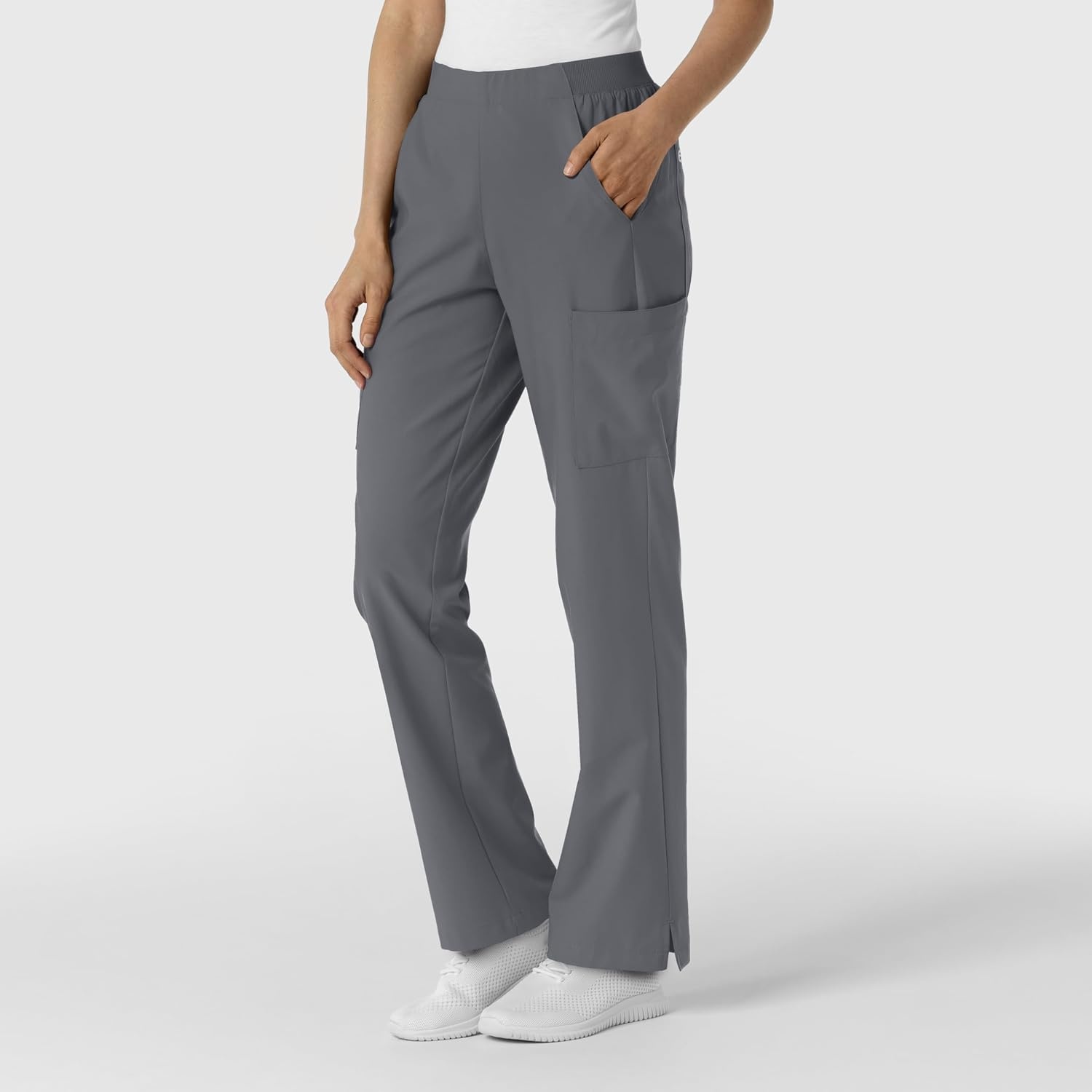 image:imageWink Womens Womens Cargo Utility Scrub PantPewter