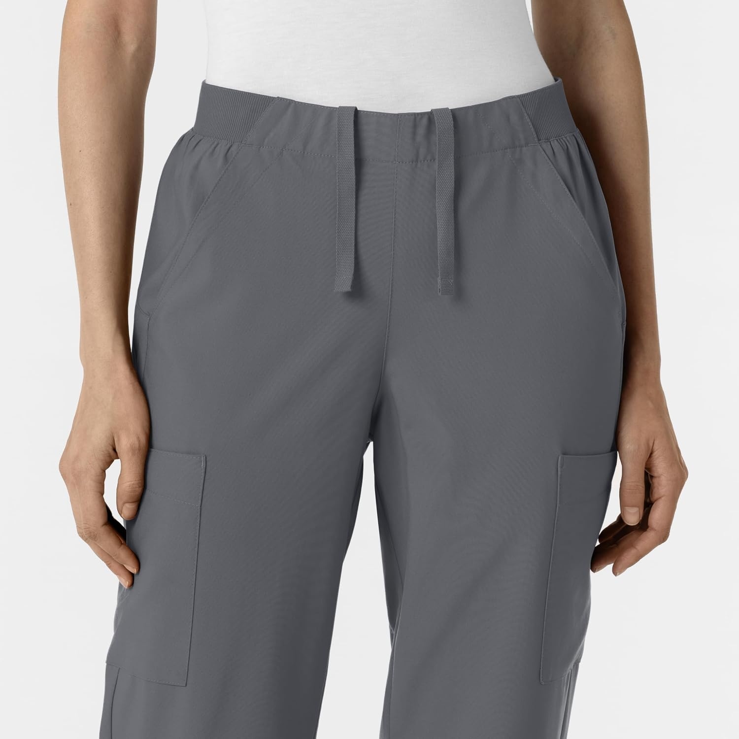 image:imageWink Womens Womens Cargo Utility Scrub PantPewter
