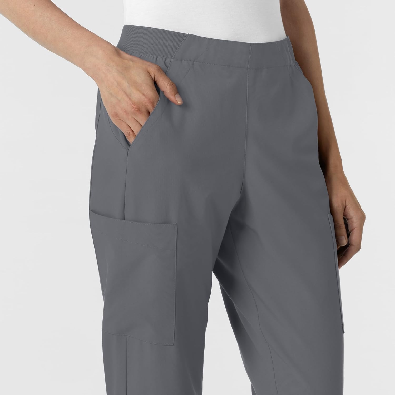image:imageWink Womens Womens Cargo Utility Scrub PantPewter