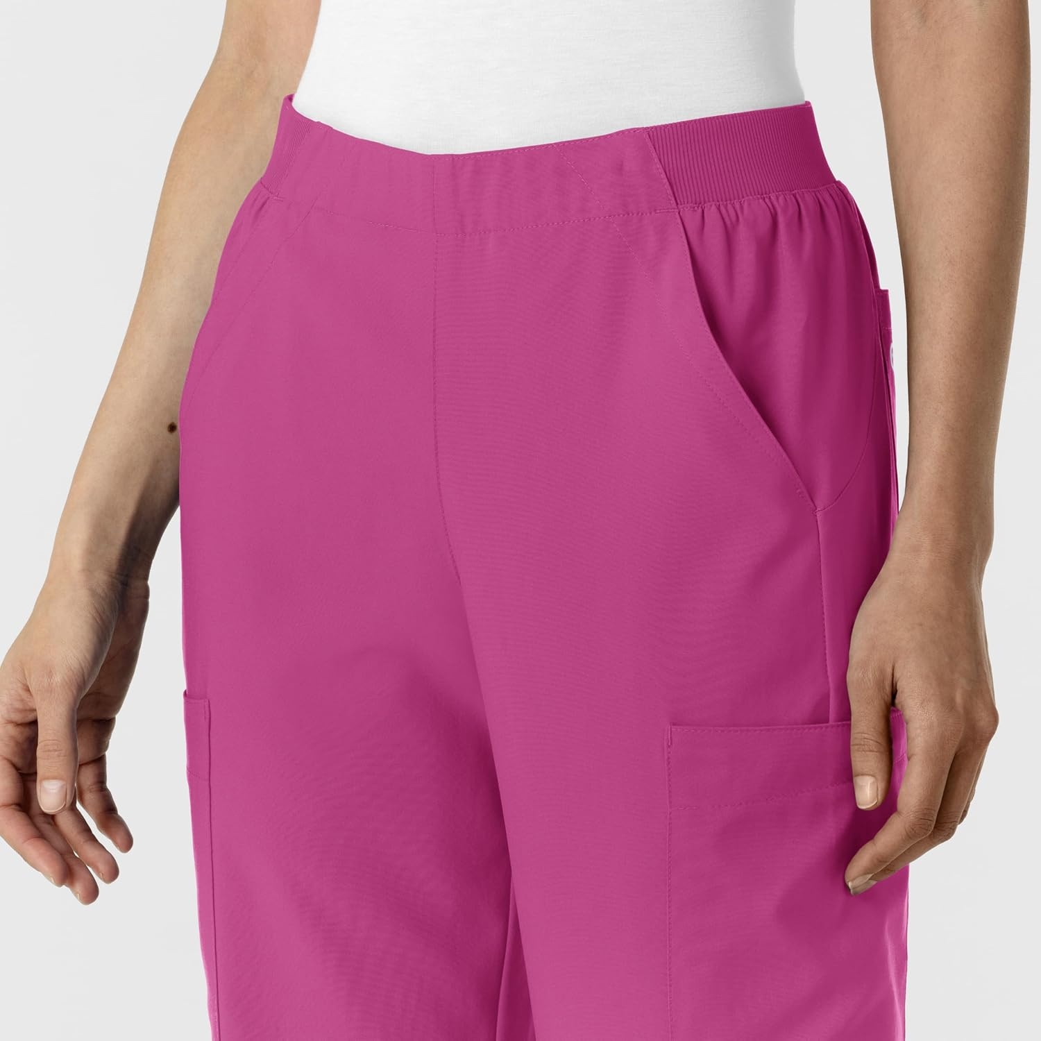 image:imageWink Womens Womens Cargo Utility Scrub PantRaspberry