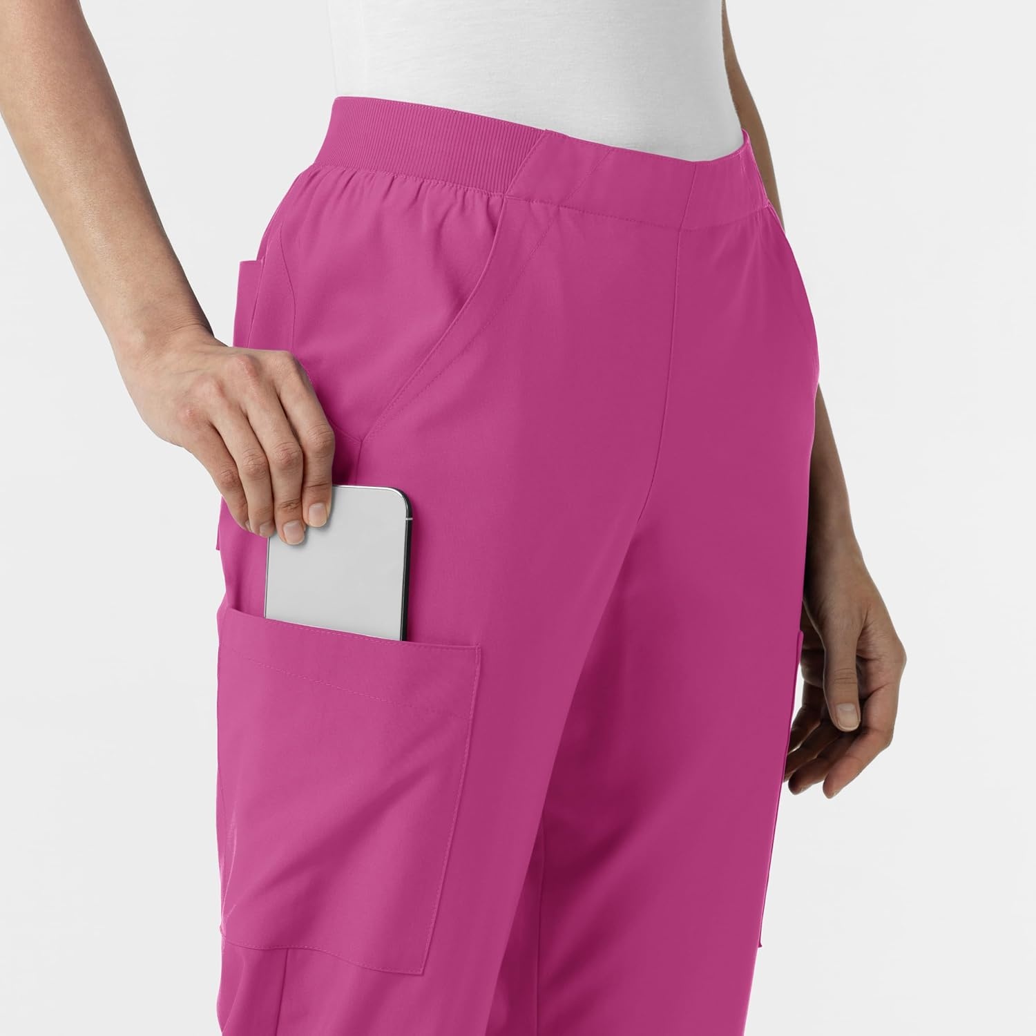 image:imageWink Womens Womens Cargo Utility Scrub PantRaspberry
