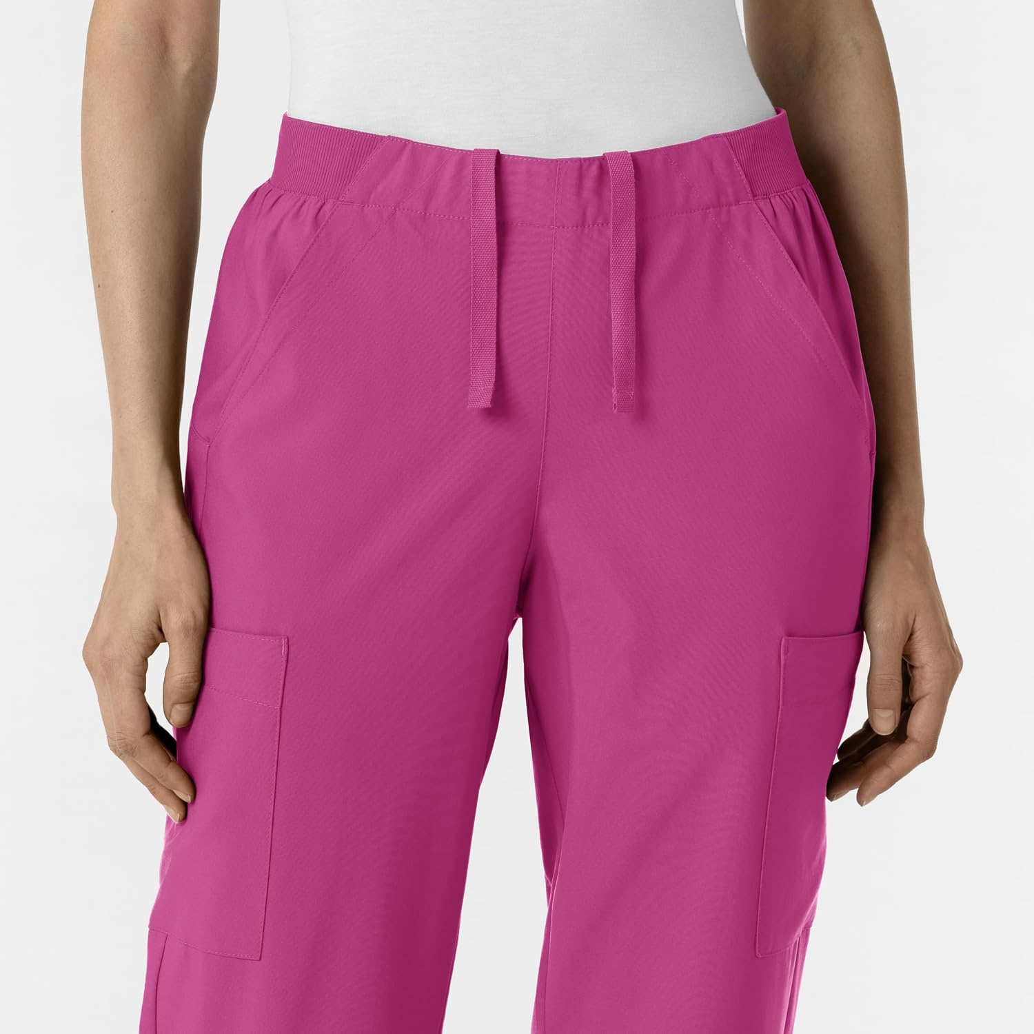 image:imageWink Womens Womens Cargo Utility Scrub PantRaspberry