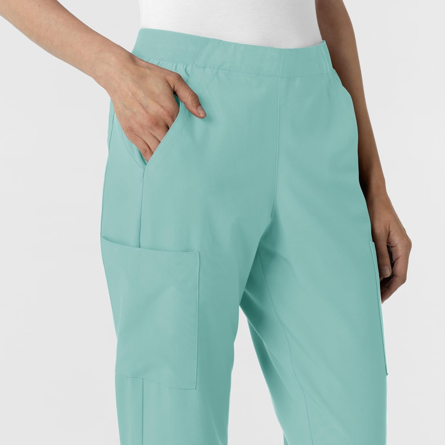 image:imageWink Womens Womens Cargo Utility Scrub PantTurquoise