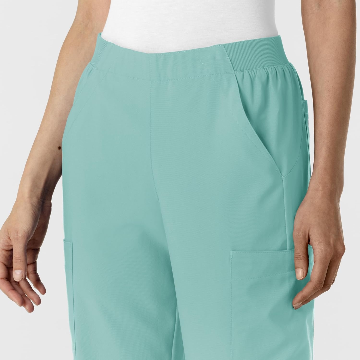 image:imageWink Womens Womens Cargo Utility Scrub PantTurquoise