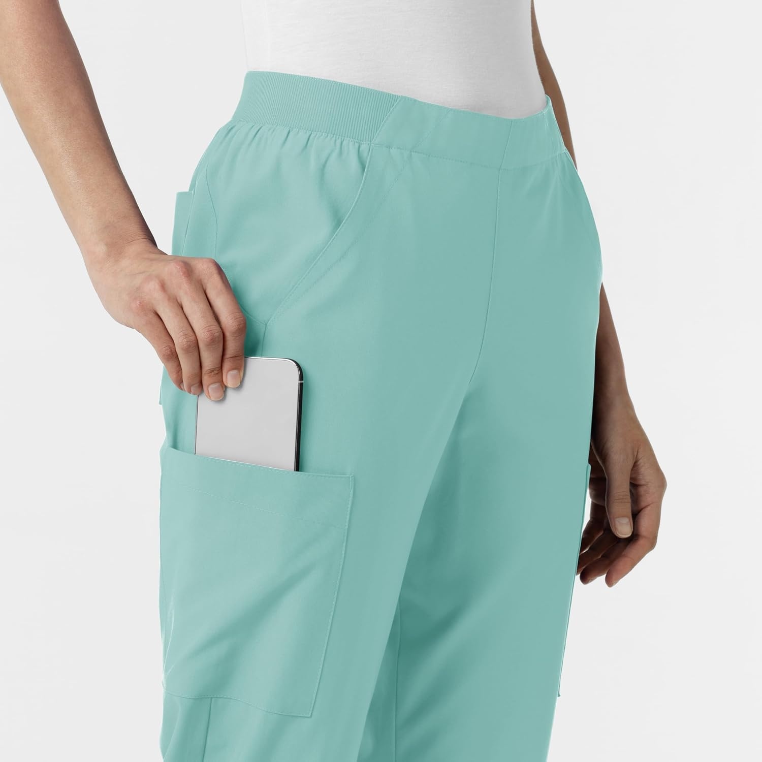 image:imageWink Womens Womens Cargo Utility Scrub PantTurquoise