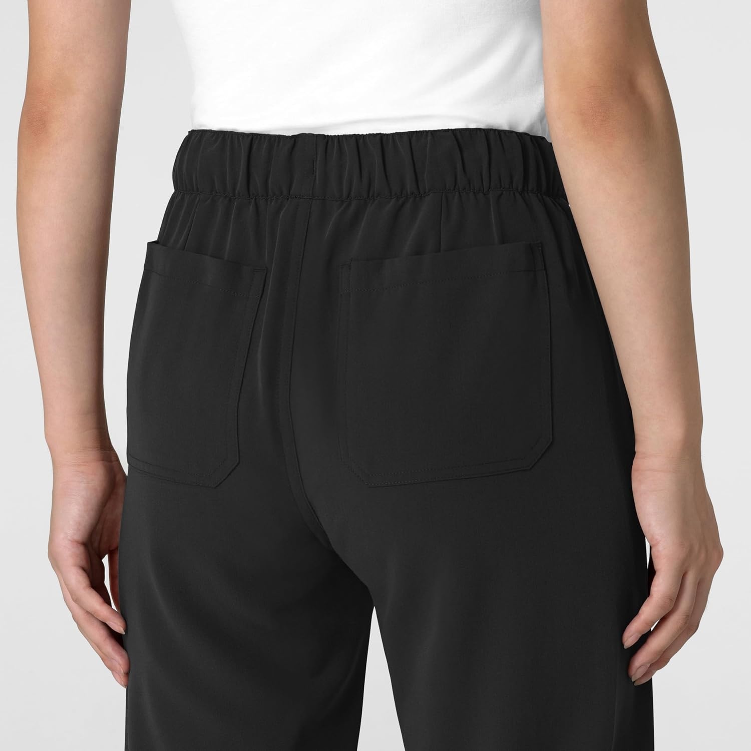 image:imageWink Womens Womens Stovepipe HighLow Hem Scrub PantBlack