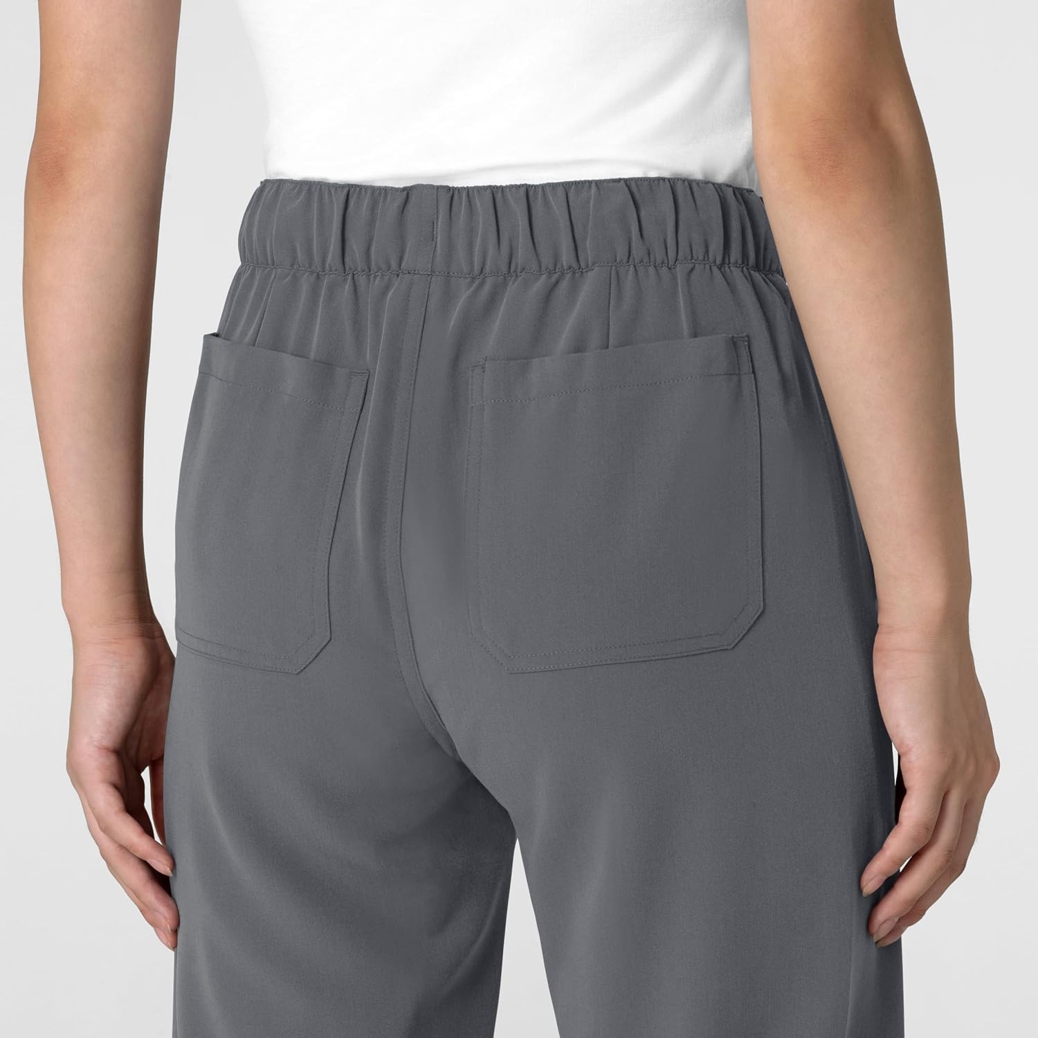 image:imageWink Womens Womens Stovepipe HighLow Hem Scrub PantPewter