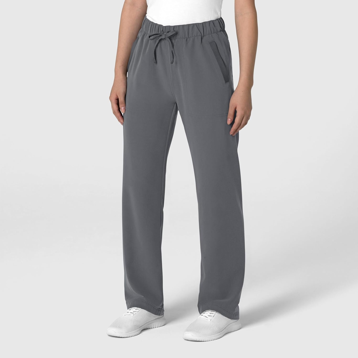 image:imageWink Womens Womens Stovepipe HighLow Hem Scrub PantPewter