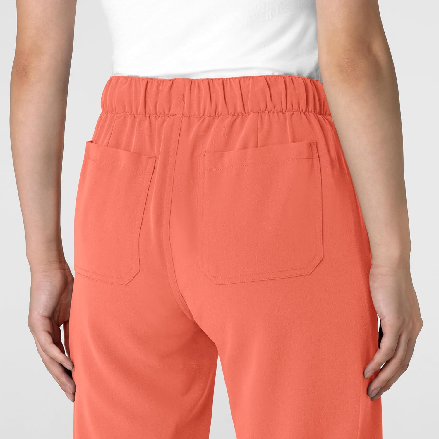 image:imageWink Womens Womens Stovepipe HighLow Hem Scrub PantSugar Coral