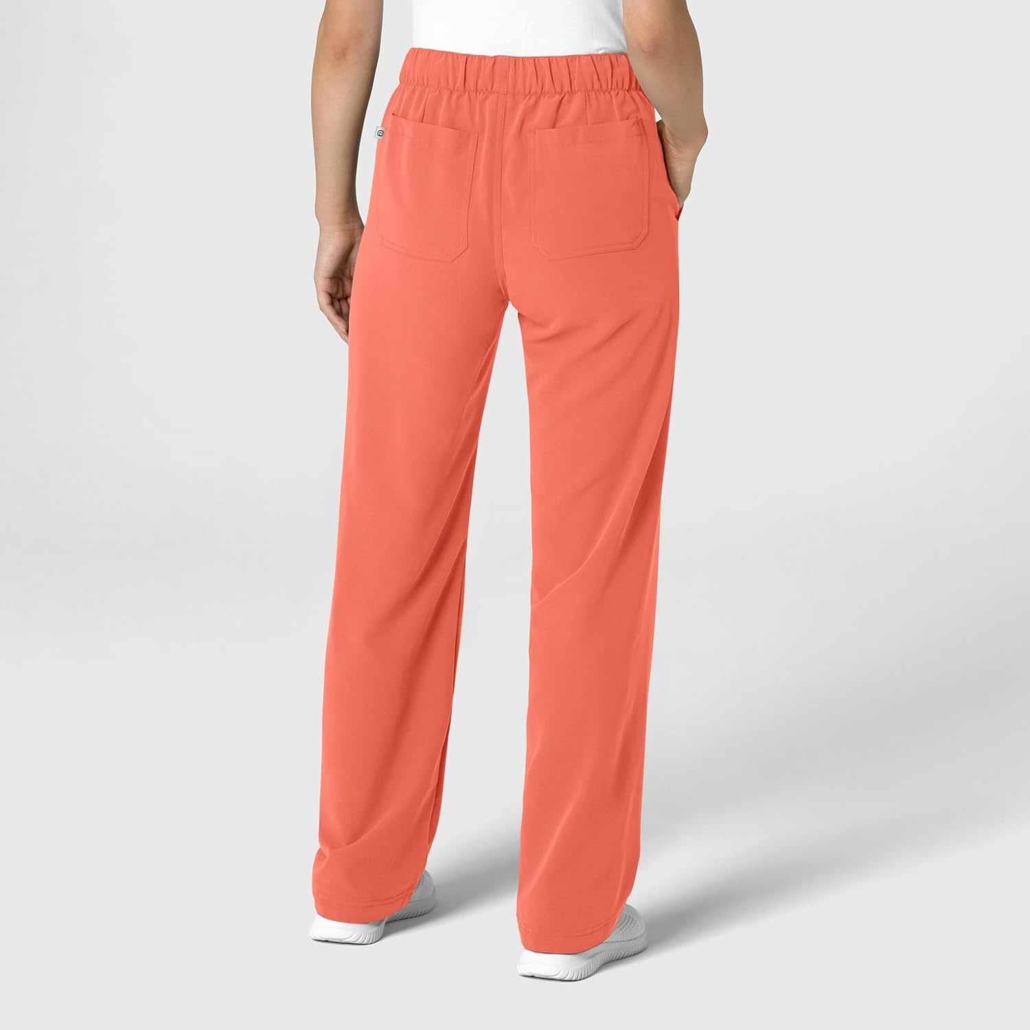 image:imageWink Womens Womens Stovepipe HighLow Hem Scrub PantSugar Coral