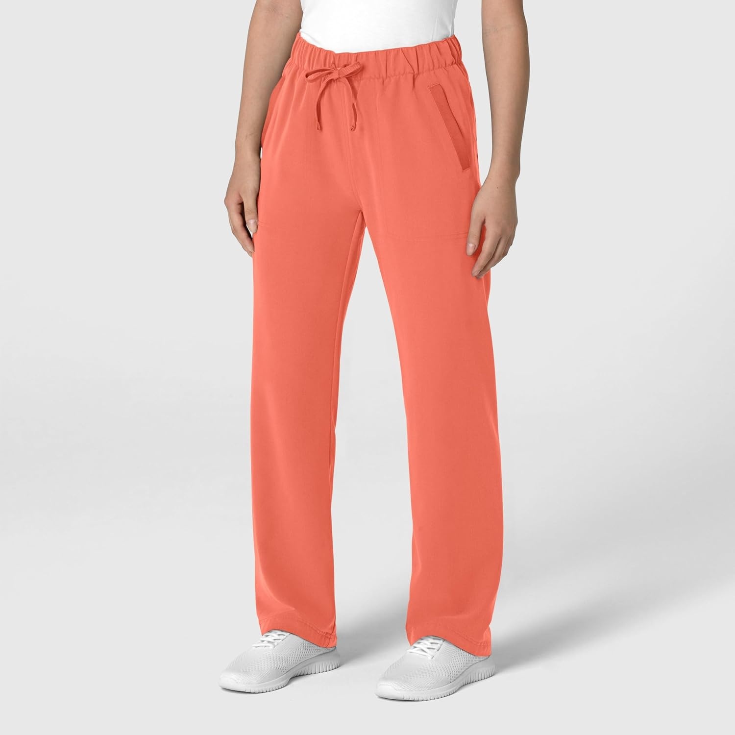 image:imageWink Womens Womens Stovepipe HighLow Hem Scrub PantSugar Coral