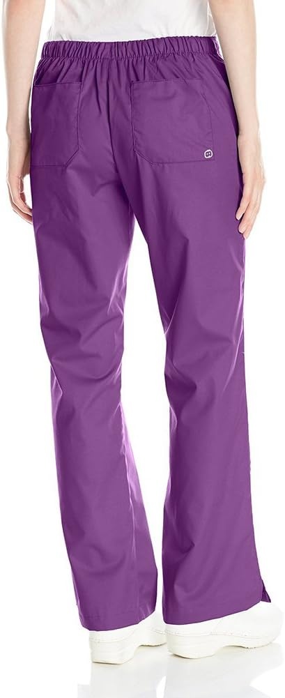 image:imageWink WonderWORK Womens Flare Leg Scrub Pant Eggplant 2XL