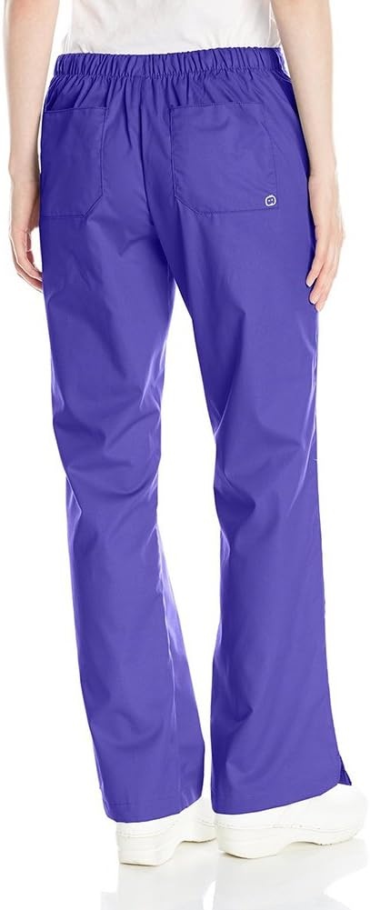 image:imageWink WonderWORK Womens Flare Leg Scrub Pant Grape L