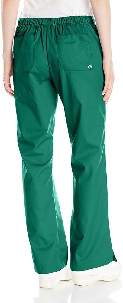 image:imageWink WonderWORK Womens Flare Leg Scrub Pant Hunter M PET
