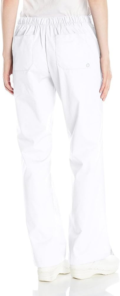 image:imageWink WonderWORK Womens Flare Leg Scrub Pant White 4XL