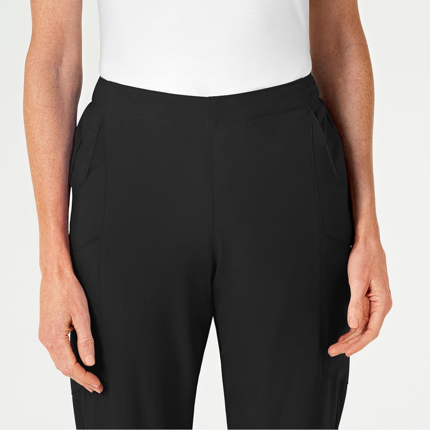 image:imageWomens Flat Front Cargo PantBlack