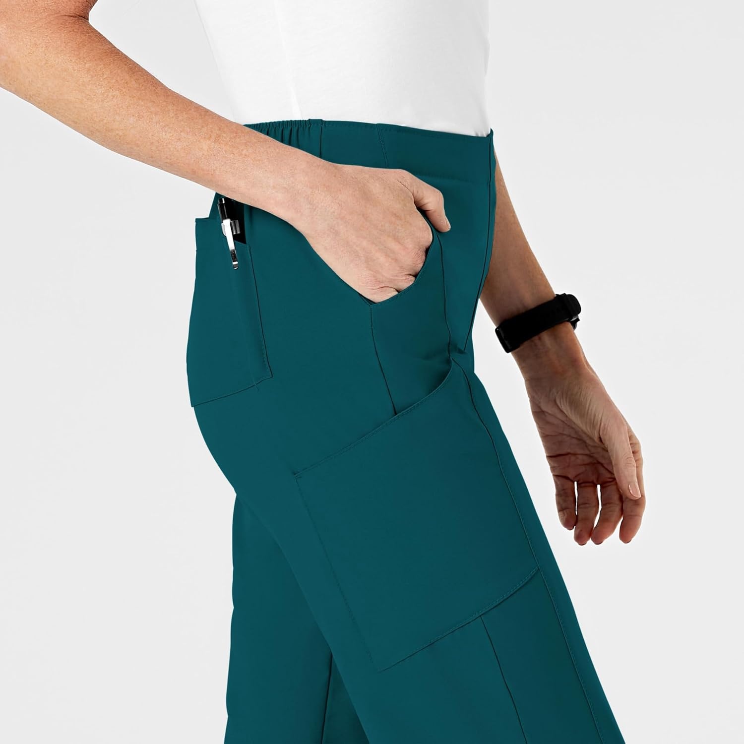 image:imageWomens Flat Front Cargo PantCaribbean Blue