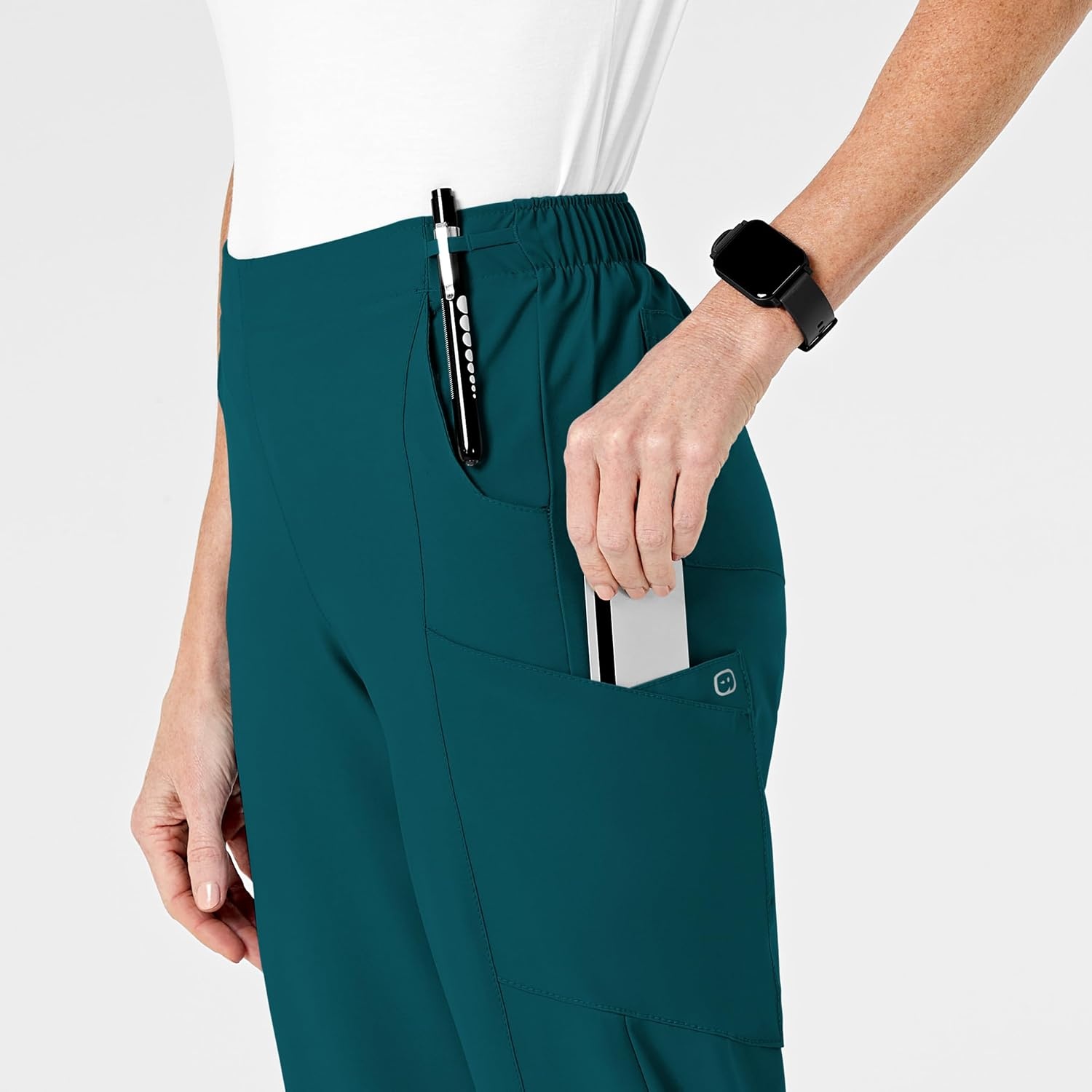 image:imageWomens Flat Front Cargo PantCaribbean Blue