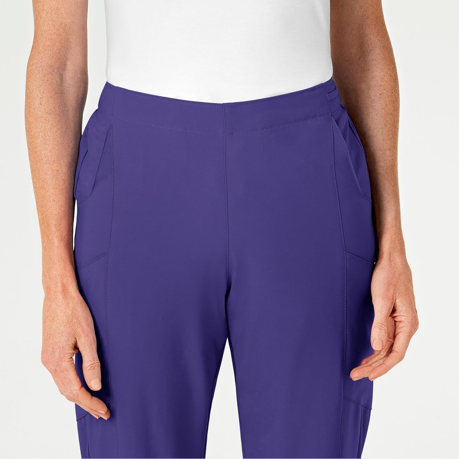 image:imageWomens Flat Front Cargo PantGrape