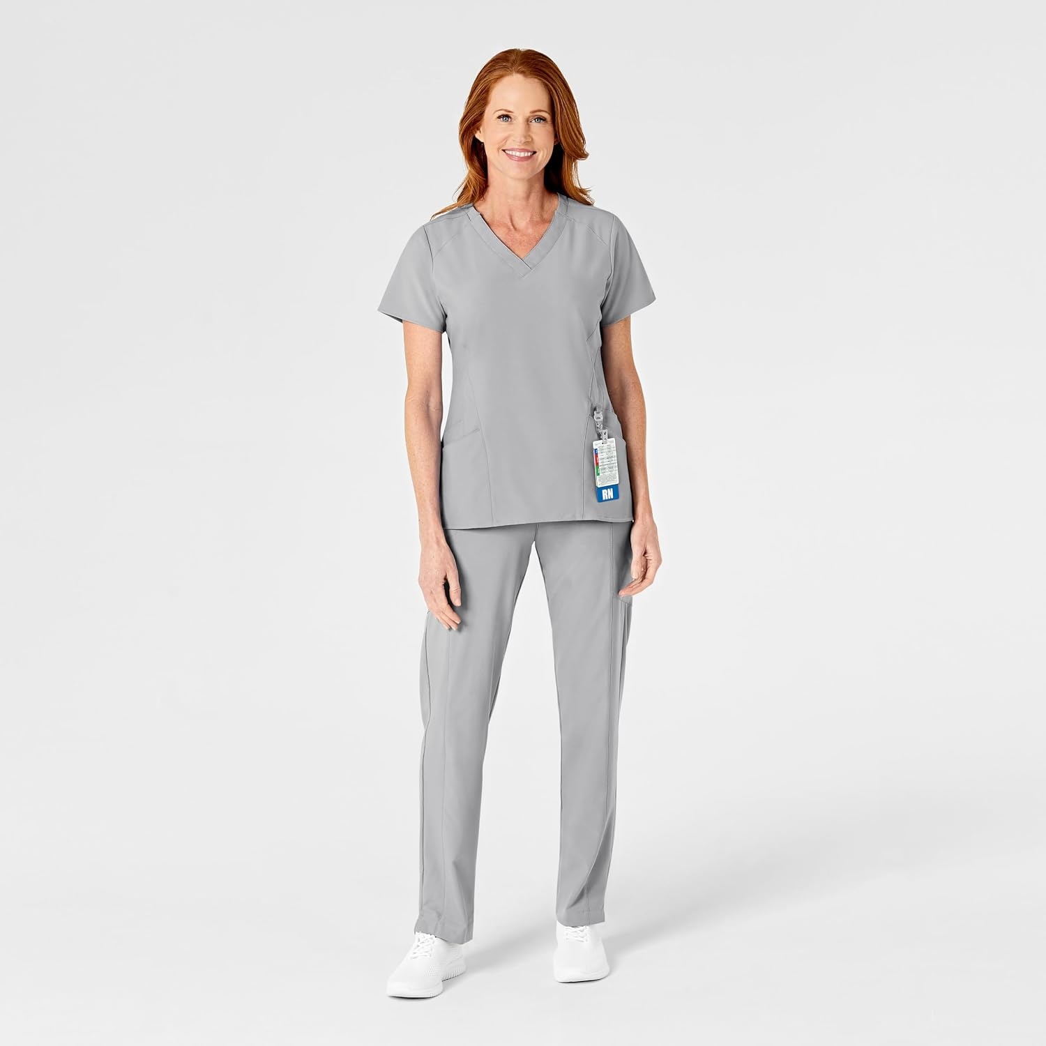 image:imageWomens Flat Front Cargo PantGrey