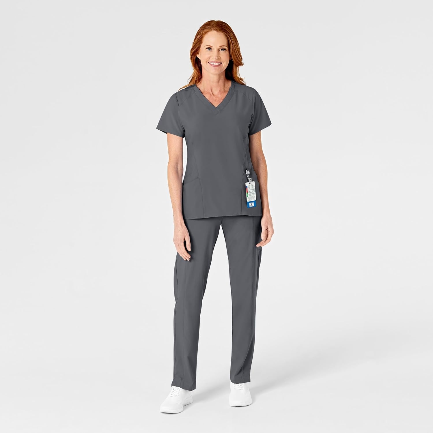 image:imageWomens Flat Front Cargo PantPewter