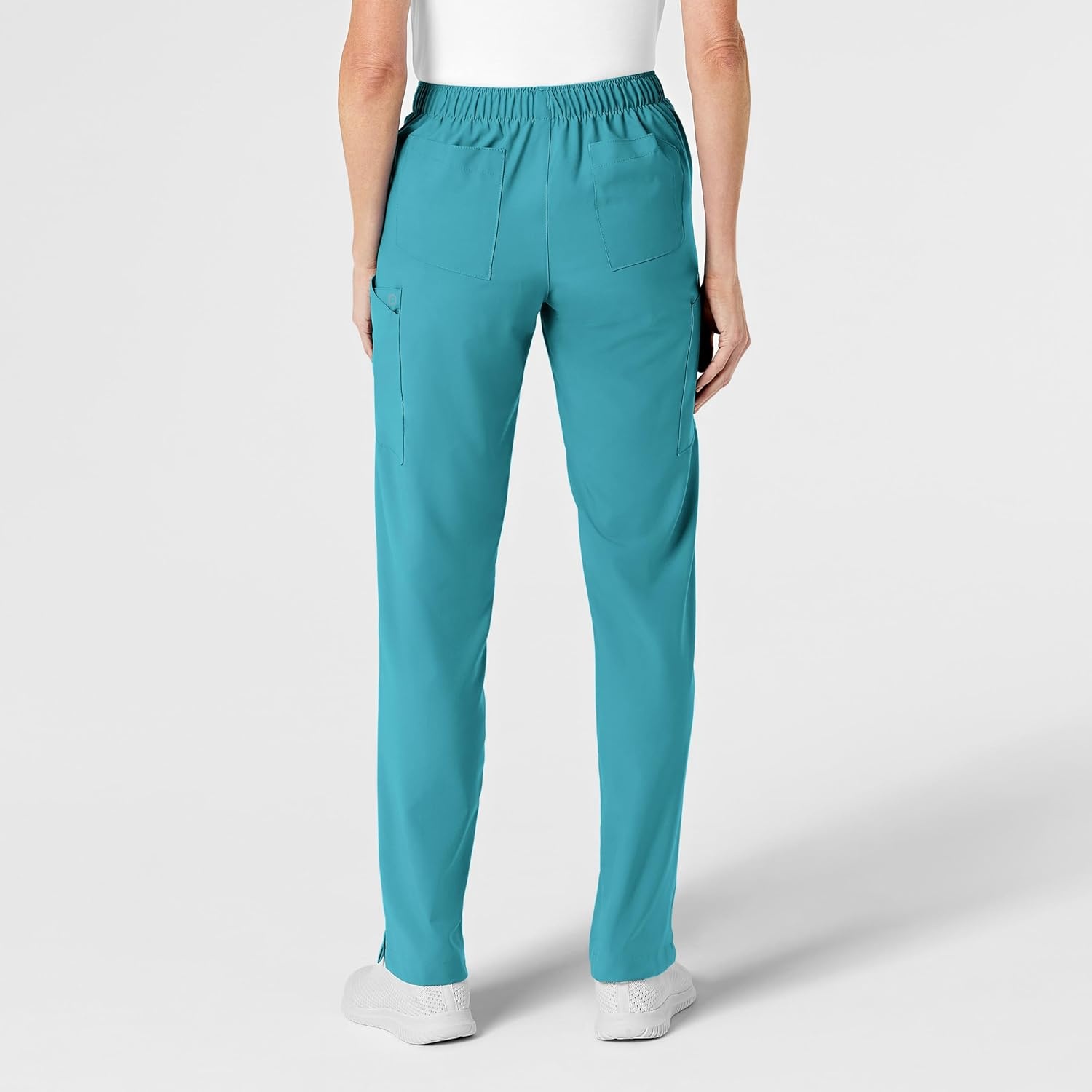 image:imageWomens Flat Front Cargo PantTeal Blue