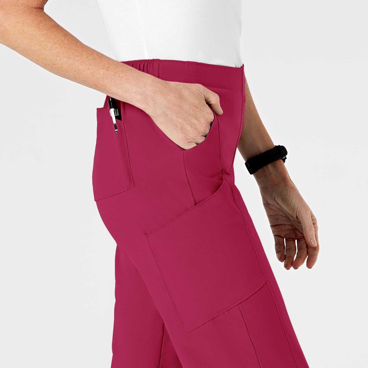 image:imageWomens Flat Front Cargo PantViva Magenta
