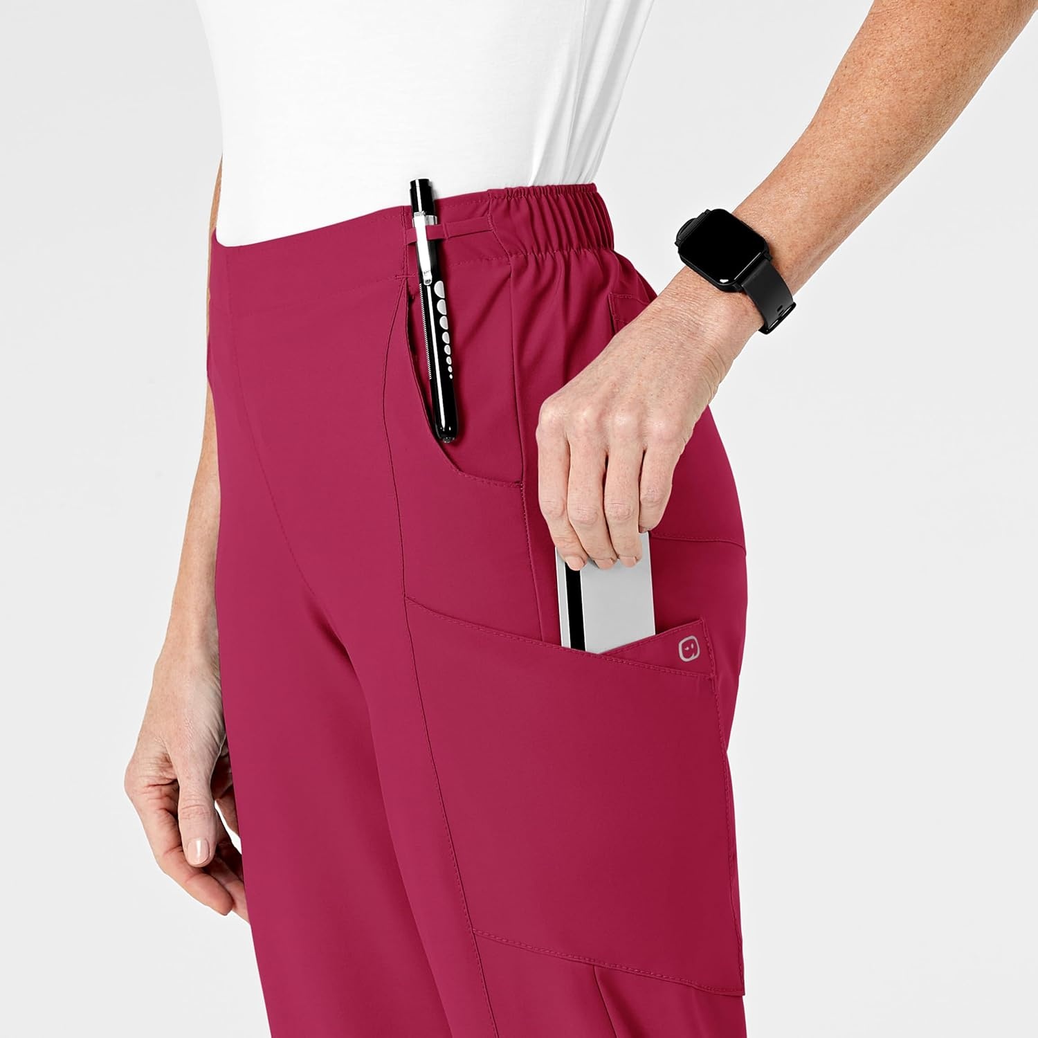 image:imageWomens Flat Front Cargo PantViva Magenta