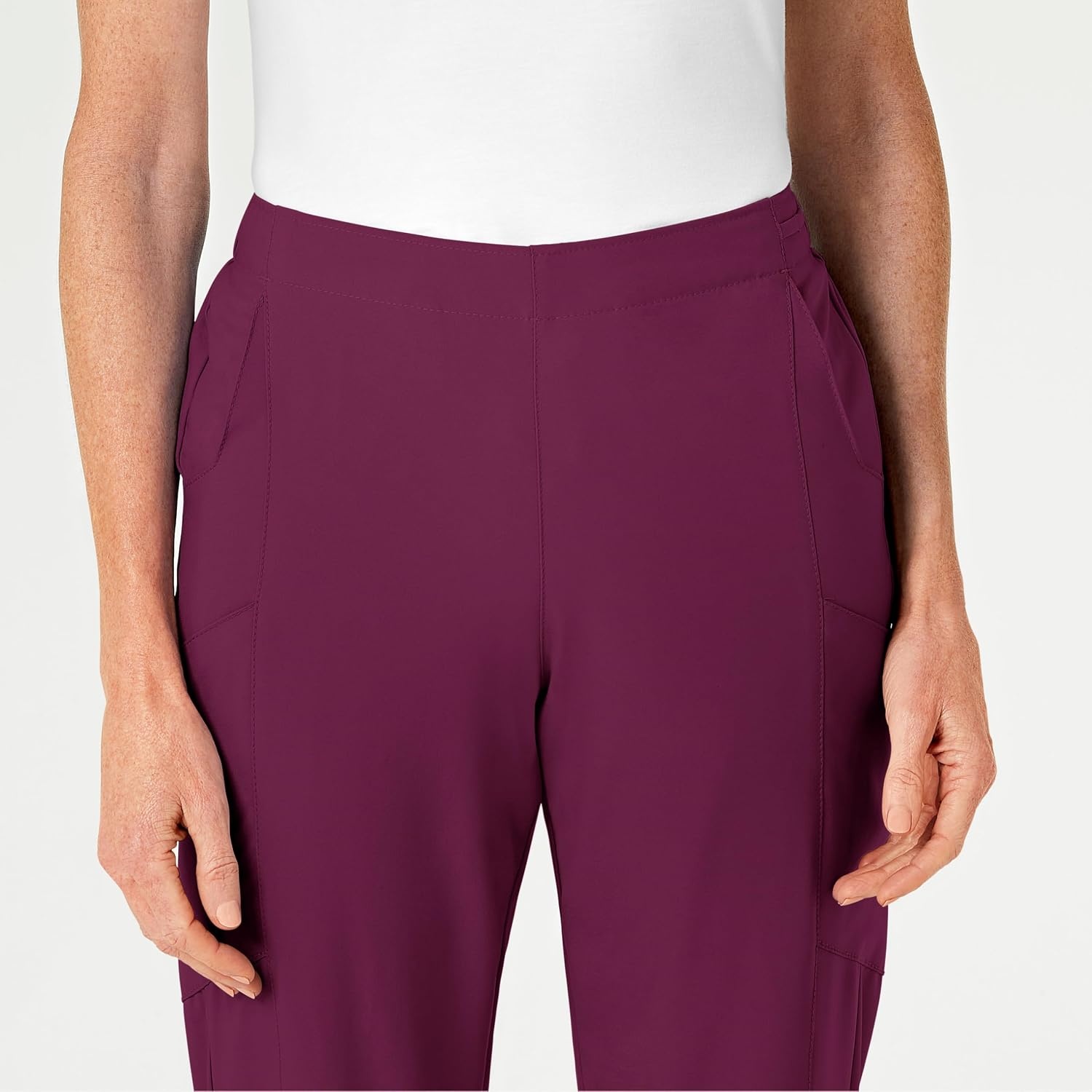 image:imageWomens Flat Front Cargo PantWine