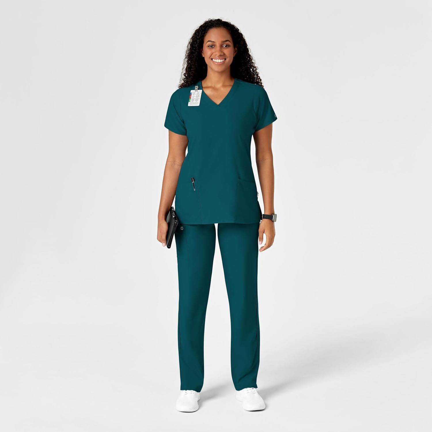 image:imageWonderWink W123 Womens Drawstring Scrub Pant Caribbean Large