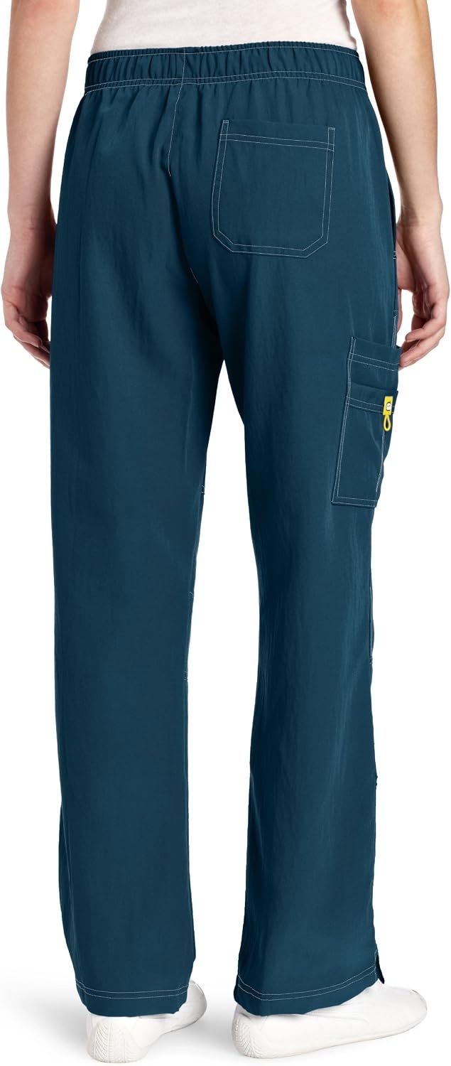 image:imageWonderWink Womens Petite FourStretch Sporty Cargo Scrub Pant PetiteCaribbean Blue