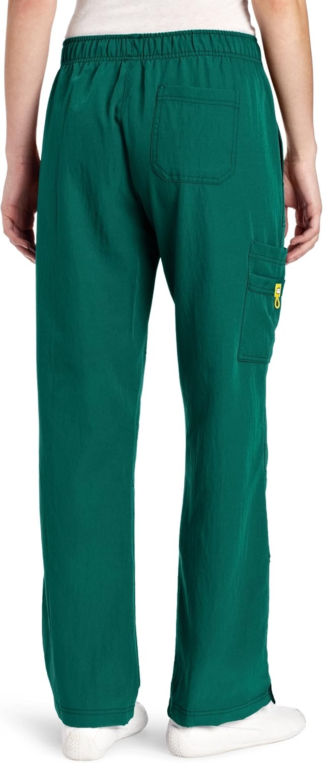image:imageWonderWink Womens Petite FourStretch Sporty Cargo Scrub Pant PetiteHunter Green