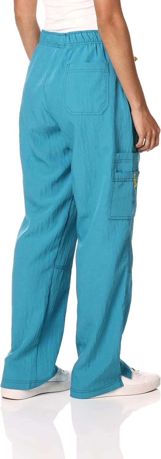 image:imageWonderWink Womens Petite FourStretch Sporty Cargo Scrub Pant PetiteReal Teal