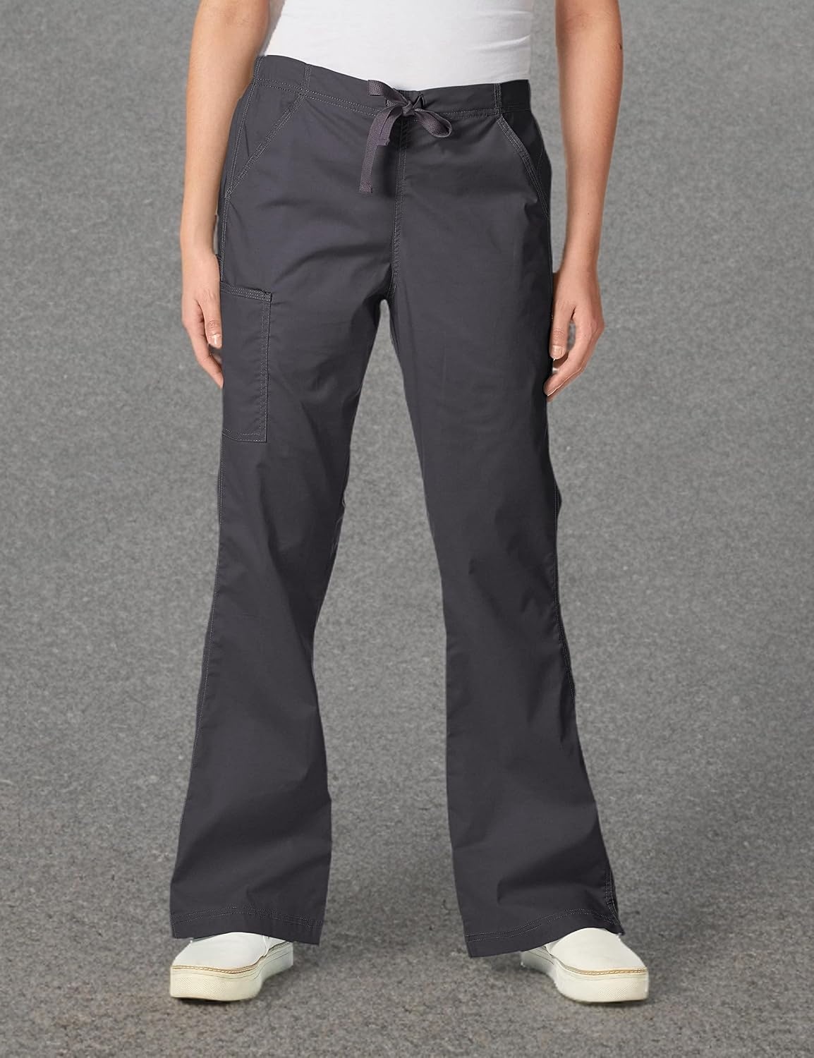 image:imageWonderWink Womens Wonderflex Joy Denim Style Staight Leg Scrub PantCharcoal