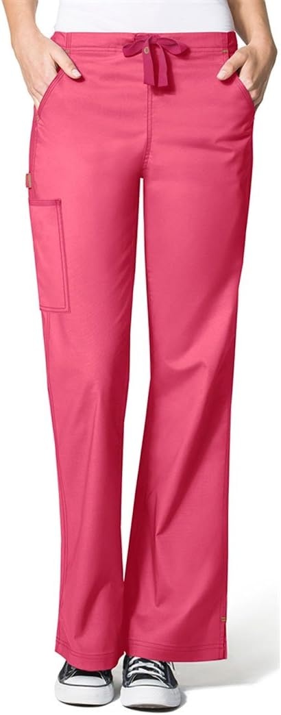 image:imageWonderWink Womens Wonderflex Joy Denim Style Staight Leg Scrub PantPapaya