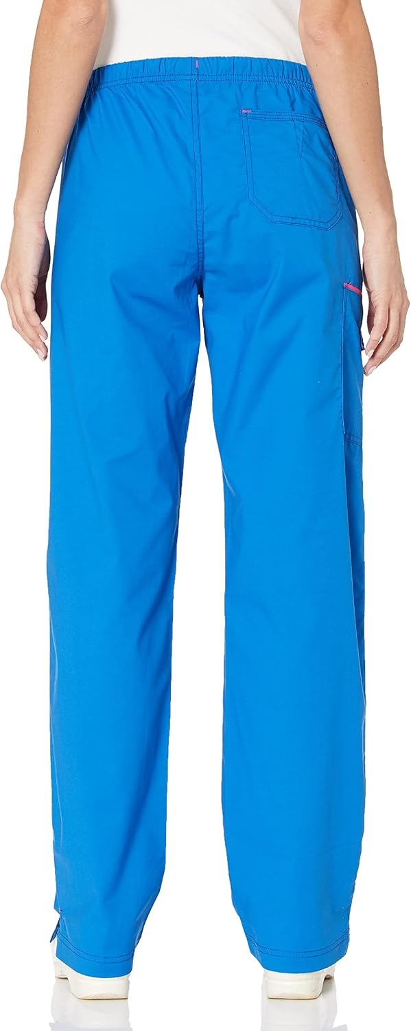 image:imageWonderWink Womens Wonderflex Joy Denim Style Staight Leg Scrub PantRoyal