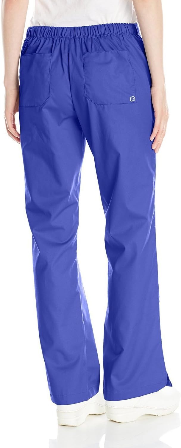 image:imageWonderWink Womens Wonderwork Flare Leg Scrub PantGalaxy Blue