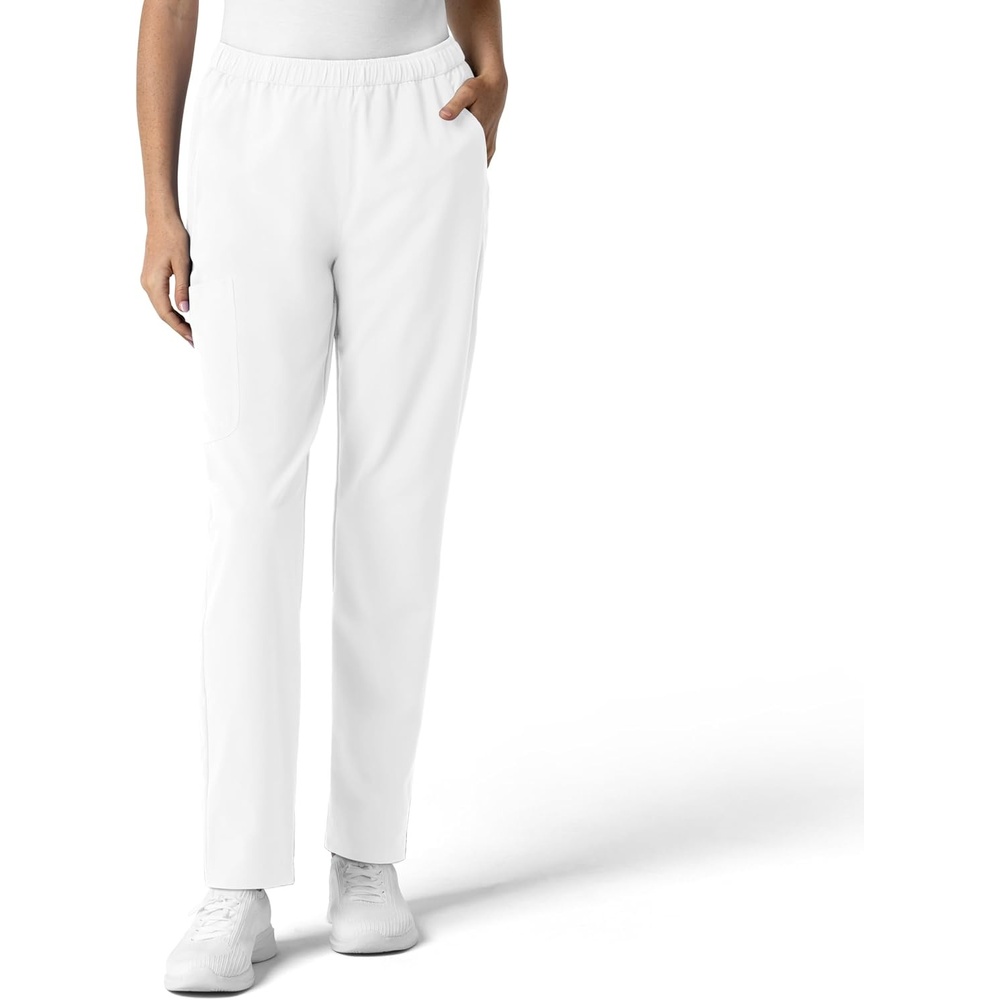 image:imageWink NURTUR Womens Slim Leg Scrub PantWhite